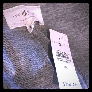 Lou & grey black genuine leather moto-jacket